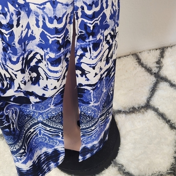 Nwot Express Printed Chiffon Modest Maxi Skirt - Size: XS - Picture 13 of 15